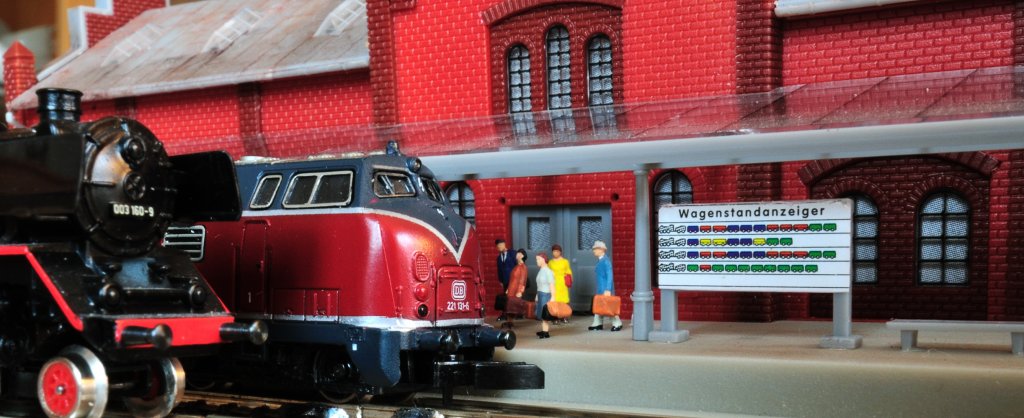 Ein Bild von meiner Teststrecke in der Spurweite 6,5mm Spur Z Mrklin Miniclub.