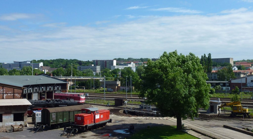Ein Blick auf das Bahnbetriebswerk Gera. Foto 15.06.2013