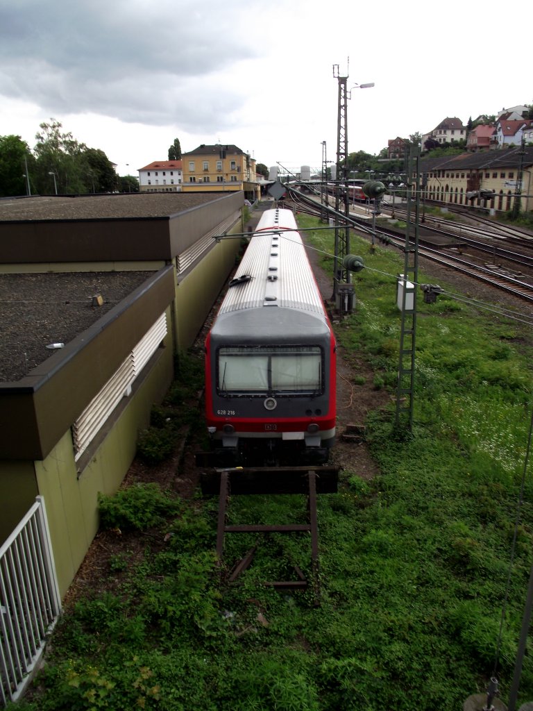 Ein BR 628 abgestellt in Neustadt an der Weinstrae am 29.07.11