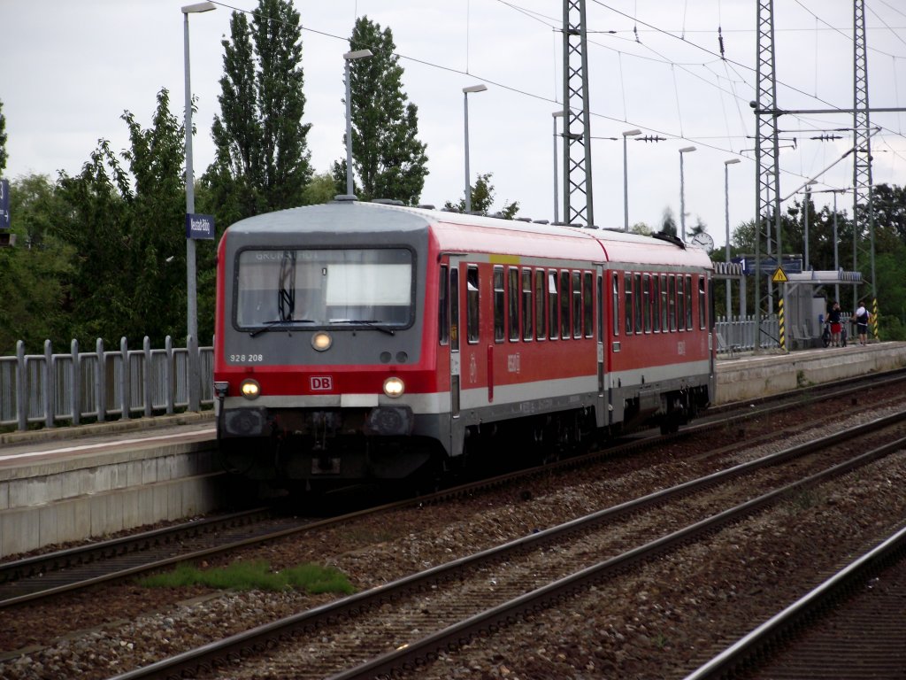 Ein BR 628 von DB Regio in Neustadt an der Weinstrae am 29.07.11