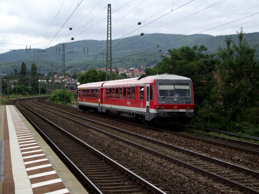 Ein BR 628 in Neustadt an 29.07.11