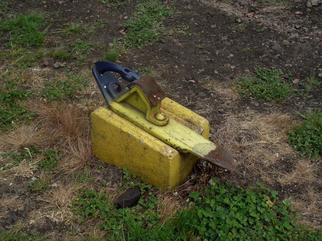 Ein Bremsschuh in Darmstadt Kranichstein am 11.05.13