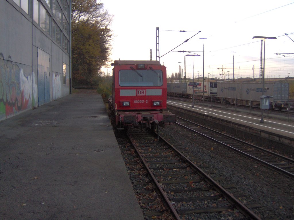 Ein DB-Cargo-Fahrzeug im Aachener-West-Bahnhof auf dem 
Gelnde des RWTH-Aachen.