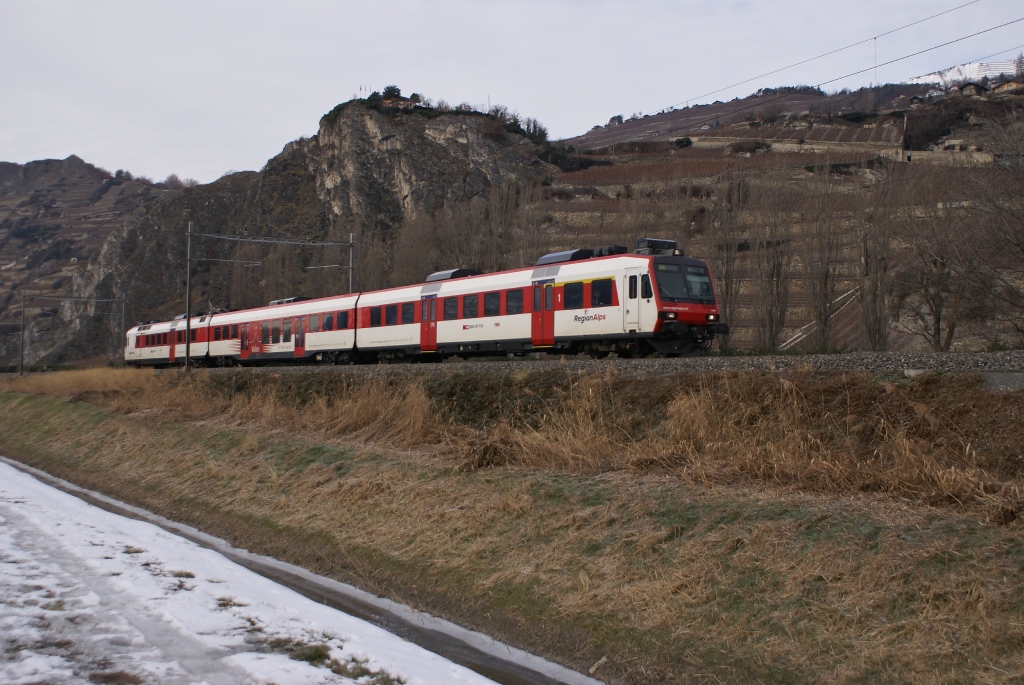 Ein Domino befindet sich am 27.12.10 zwischen Sion und St. Lonard.