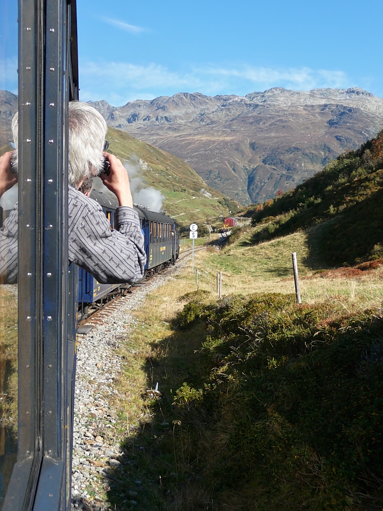 Ein Ende ist absehbar - aber nur das des Zahnstangenabschnitts vor der Station Tiefenbach. 2.10.11