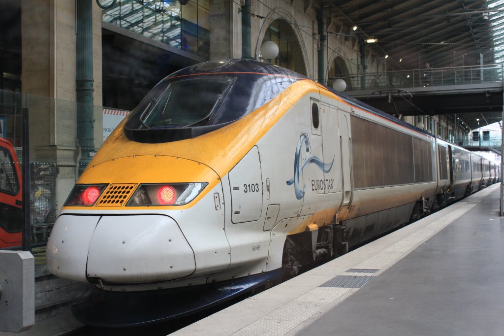 Ein Eurostar in Gare Du Nord am 6.Oktober 2012