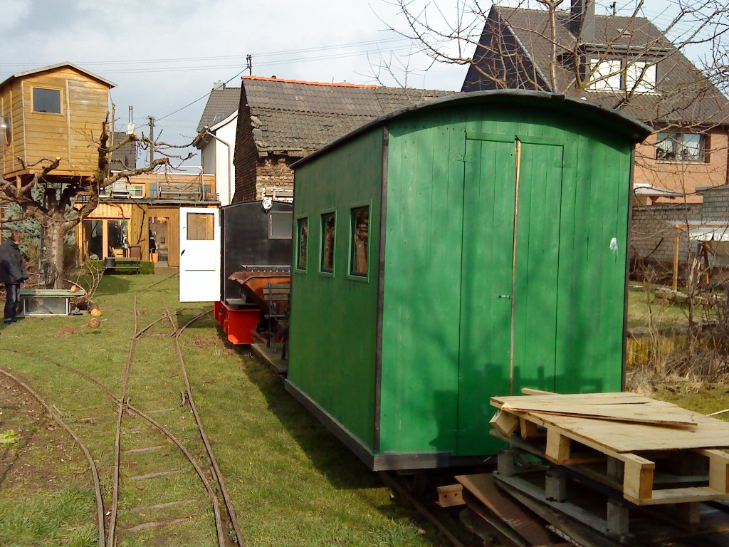 Ein Feldbahnzug in der Nhe von Bonn.