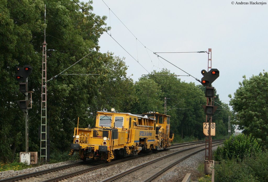 Ein Gleisstopfexpress gen Sden in Dreye 18.8.10