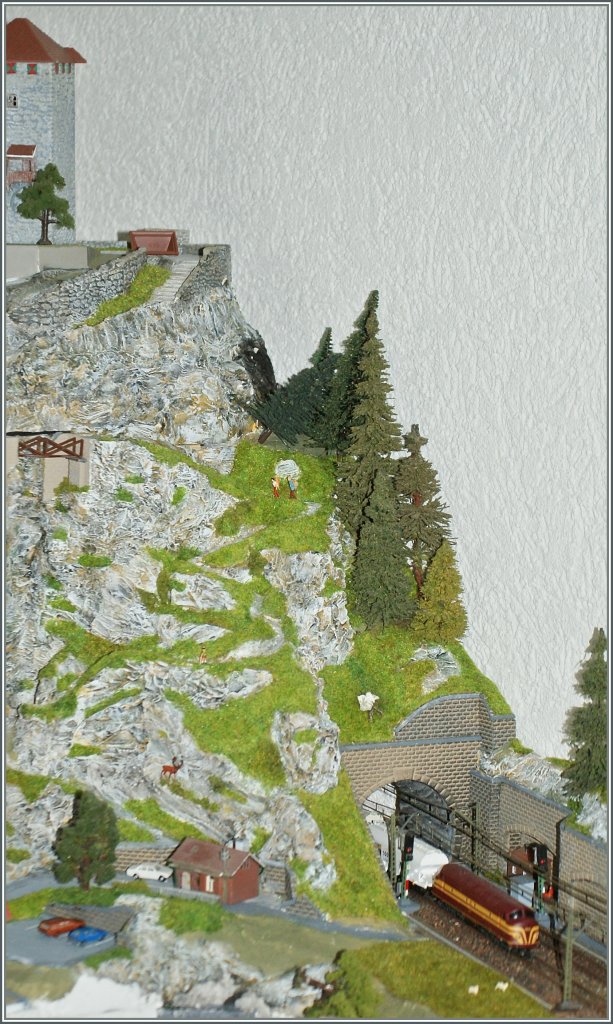 Ein Hauch  Bourscheid  in Blonay - der lange erwartete Regen liess nicht nur in der Natur das Grn sprieen, sondern auch auf meiner im Bau befindlichen Z-Anlage...
11. Juni 2011