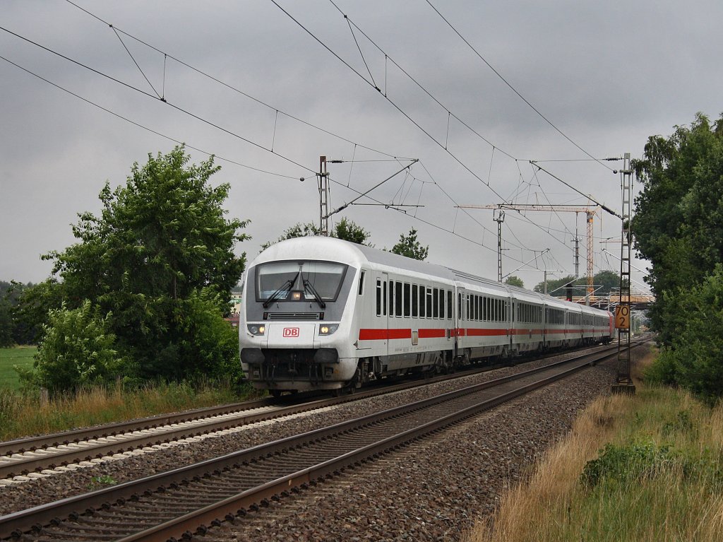 Ein IC nach Leipzig am 11.08.2010 unterwegs bei Eystrup. 