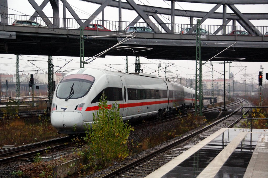 Ein ICE-TD durchfhrt am 12.12.09 den Gesundbrunnen Richtung Abstellanlage Grunewald(?)
