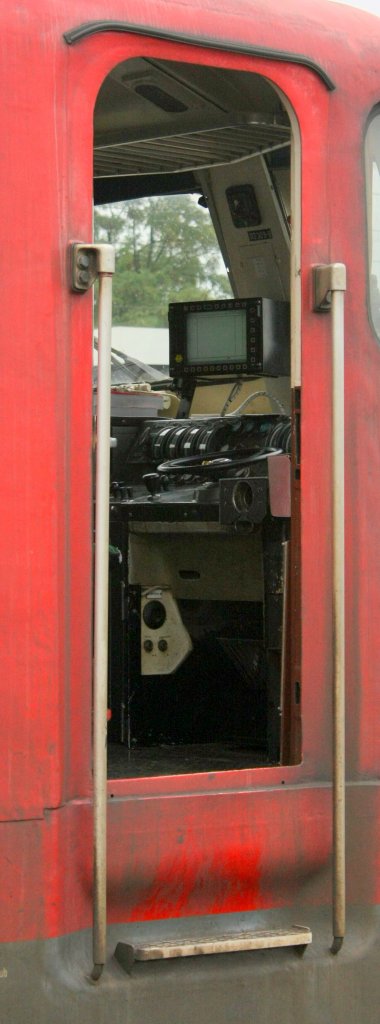 Ein kleiner Einblick in die 113 309 am 17.10.2010 in Kln Messe Deutz. Sie hing an einem Pbz dran.