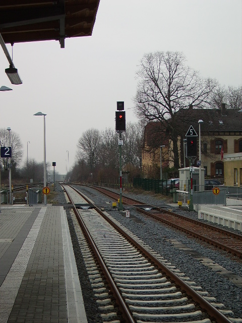 Ein Lichtsignal in Gro Umstadt Wiebelsbach am 25.02.11