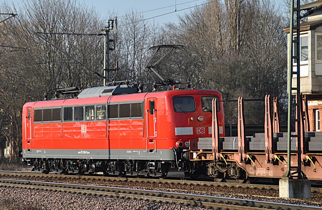 Ein Nachschuss auf 151 004, am 03.03.2011 in Lehrte.