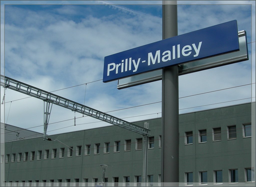 Ein neuer Star am Horizont des Waadtländer Regionalverkehrs: Die Haltestelle PRILLY-MALLEY.
30. Juli 2012