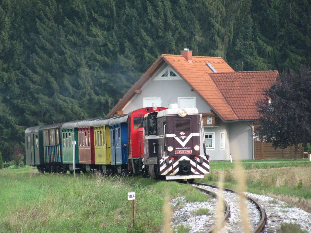Ein Problem jagt  das andere. L45H070 die bereits im Vorjahr in den Besitz der Marktgemeinde Stainz berging hat ihre  kleine  belastungsprobe am Heutigen Tage zwar bestanden, doch sind nun weitere Strungen aufgetreten die einen Planmigen einsatz des Tfz weiter verzgern. Stainz 6.09.2012