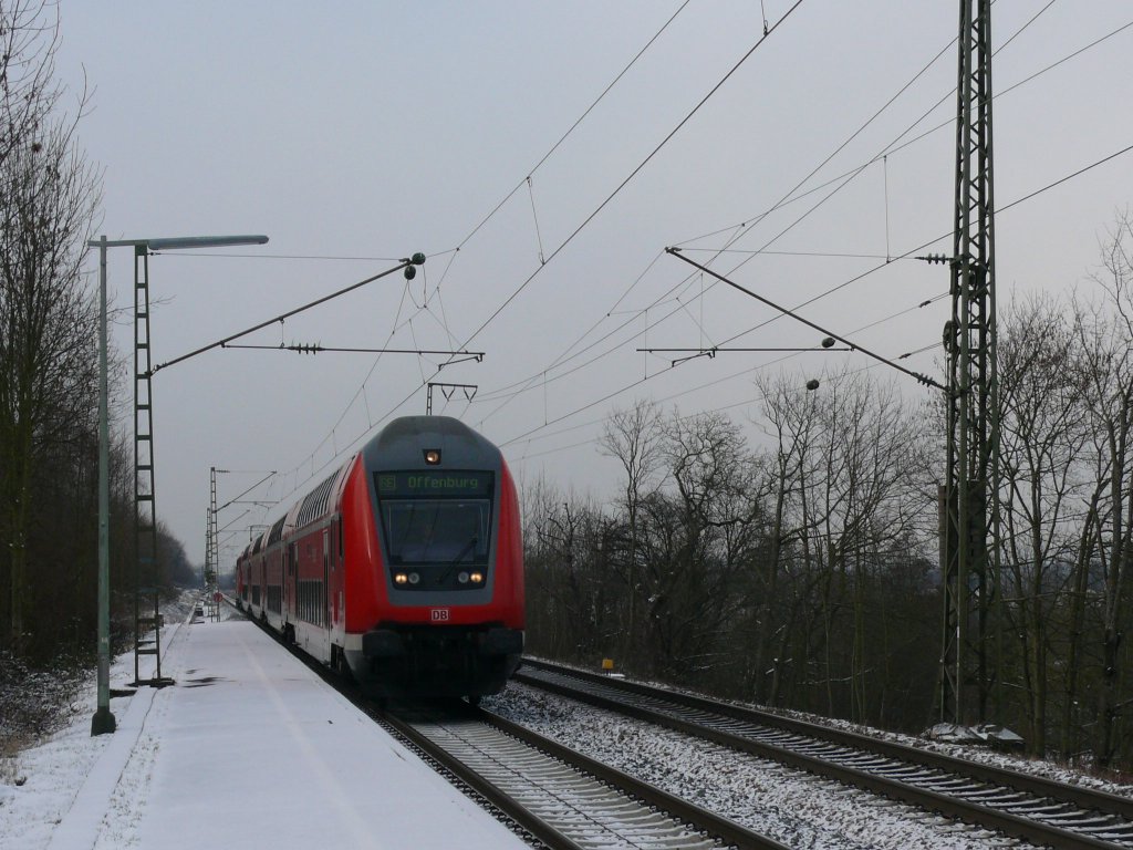 Ein RE von Basel Bad Bf nach Offenburg am 7.1.10. 