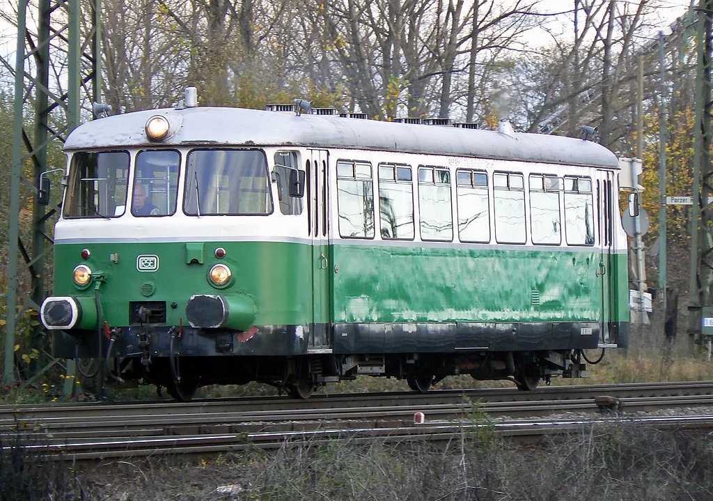 ein Schienenbus der RSE, aufgenommen am 06.11.2009 in Gremberg
