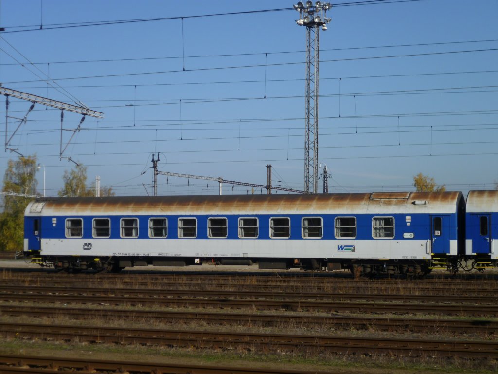 Ein Schlafwagen der CD, gesehen am 20.10.12 in Cheb.