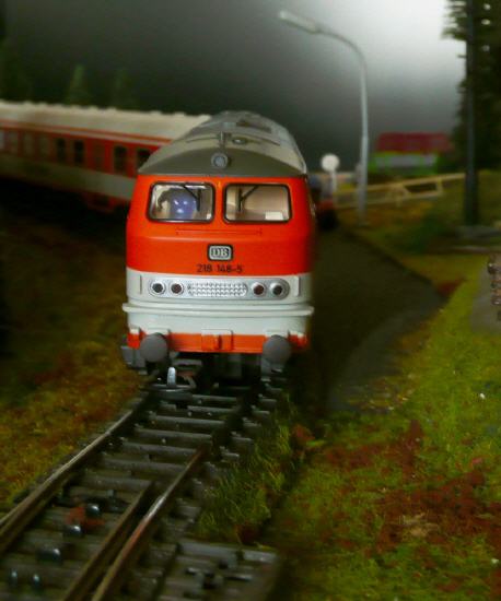 Ein schner Blick auf die 218 148-5. Foto 10.06.2012