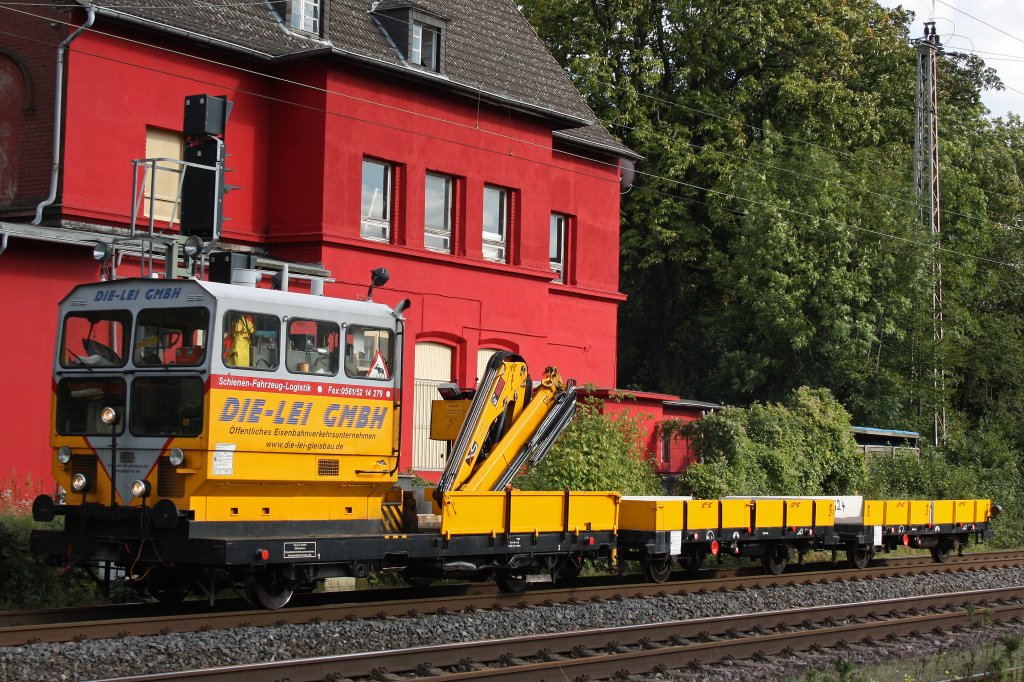 Ein SKL der Firma Die-Lei am 5.9.11 bei der Durchfahrt durch Ratingen-Lintorf.