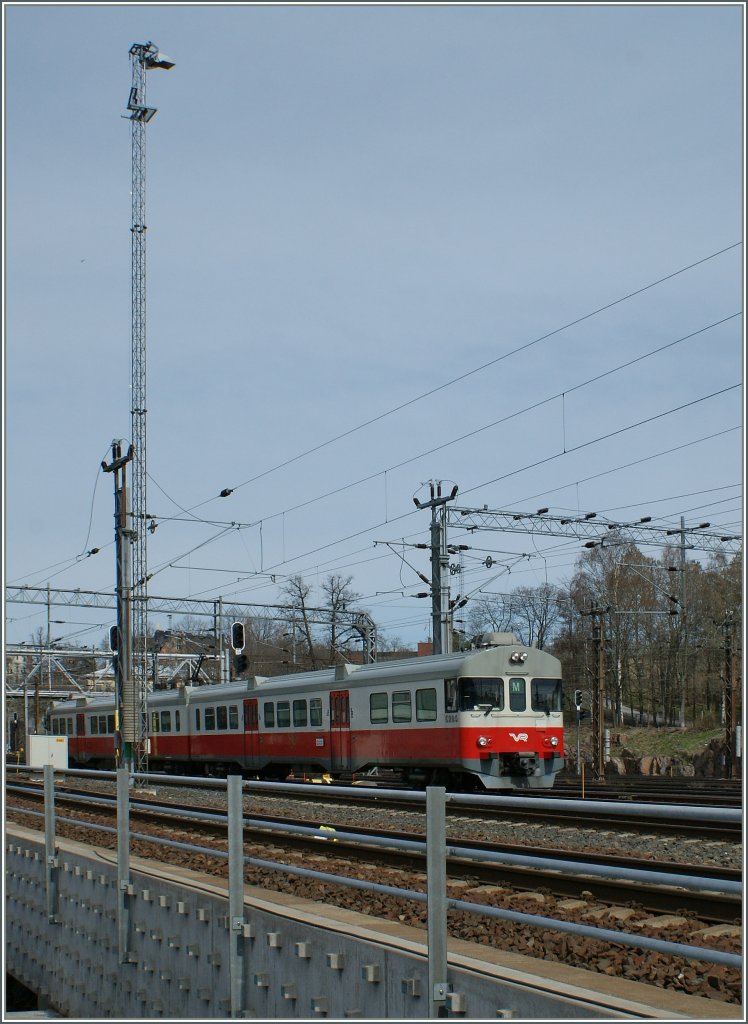Ein Sm2 in Bahnhofsvorfeld von Helsinki. 
30. April 2012