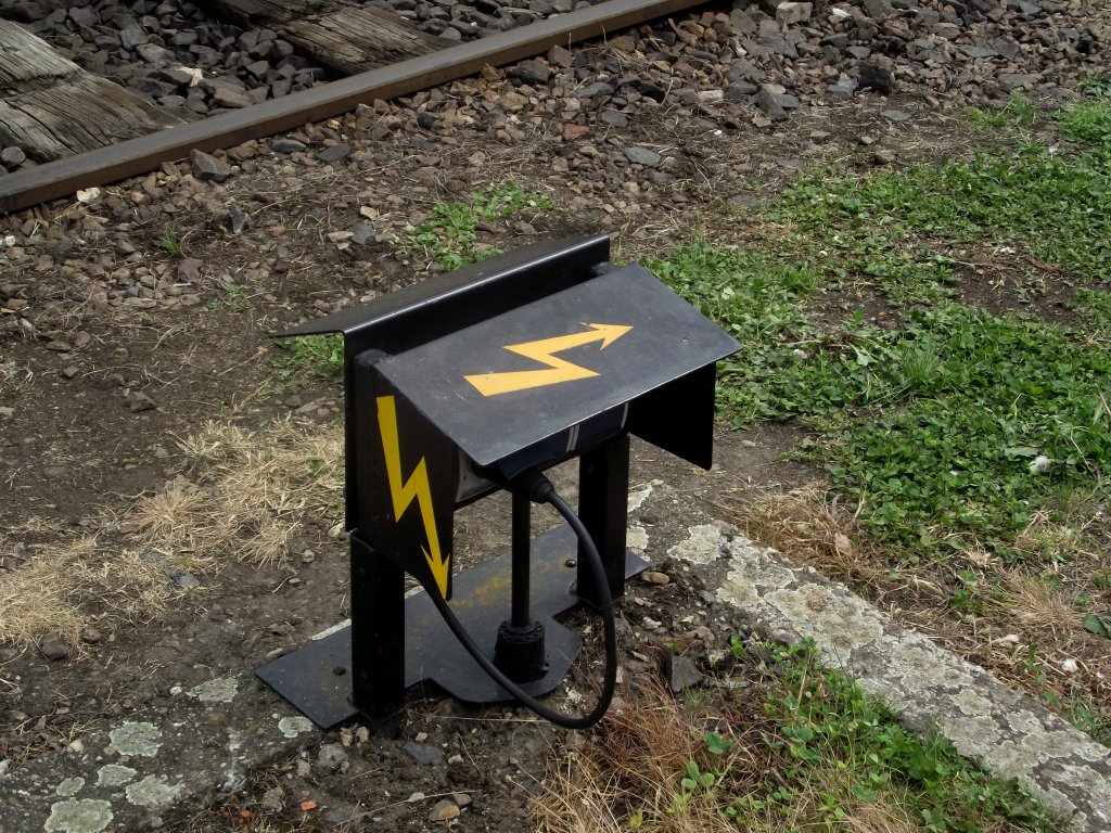 Ein Stromanschluss in Darmstadt Kranichstein am 11.05.13