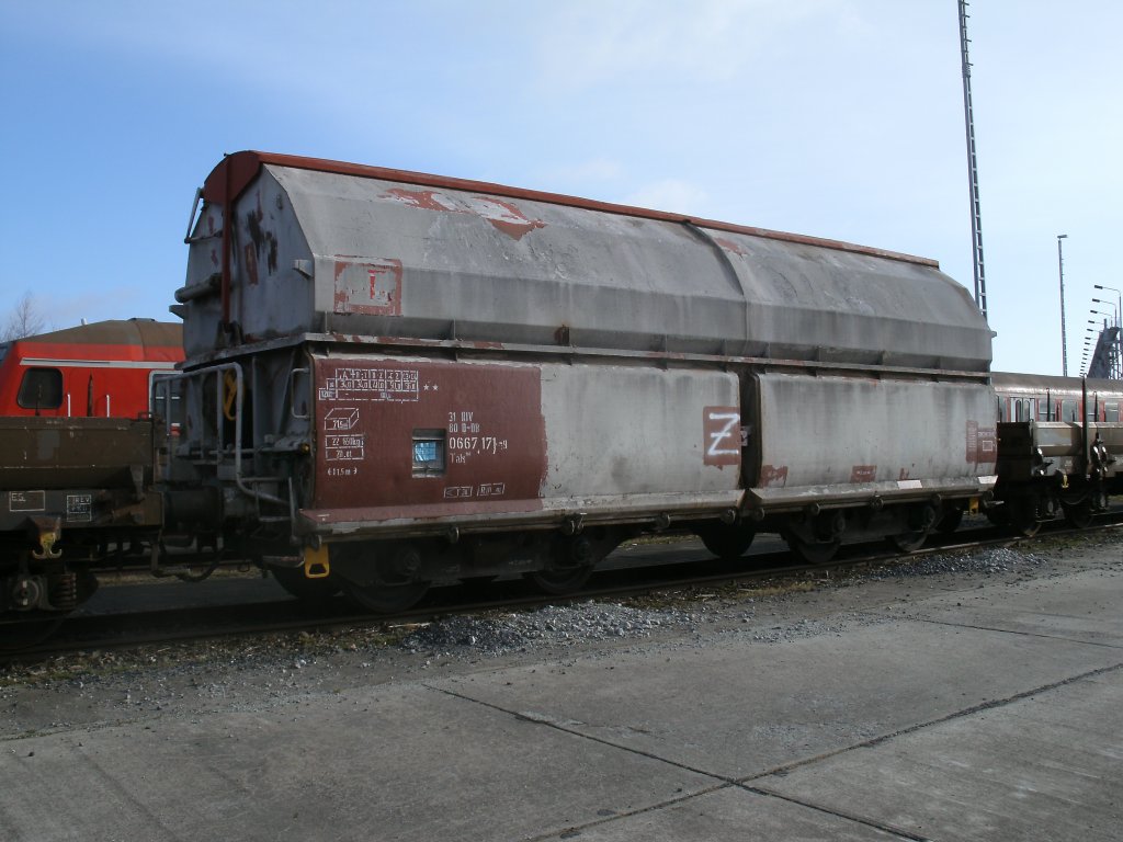 Ein Tals am 25.Februar 2012 abgestellt in Mukran.