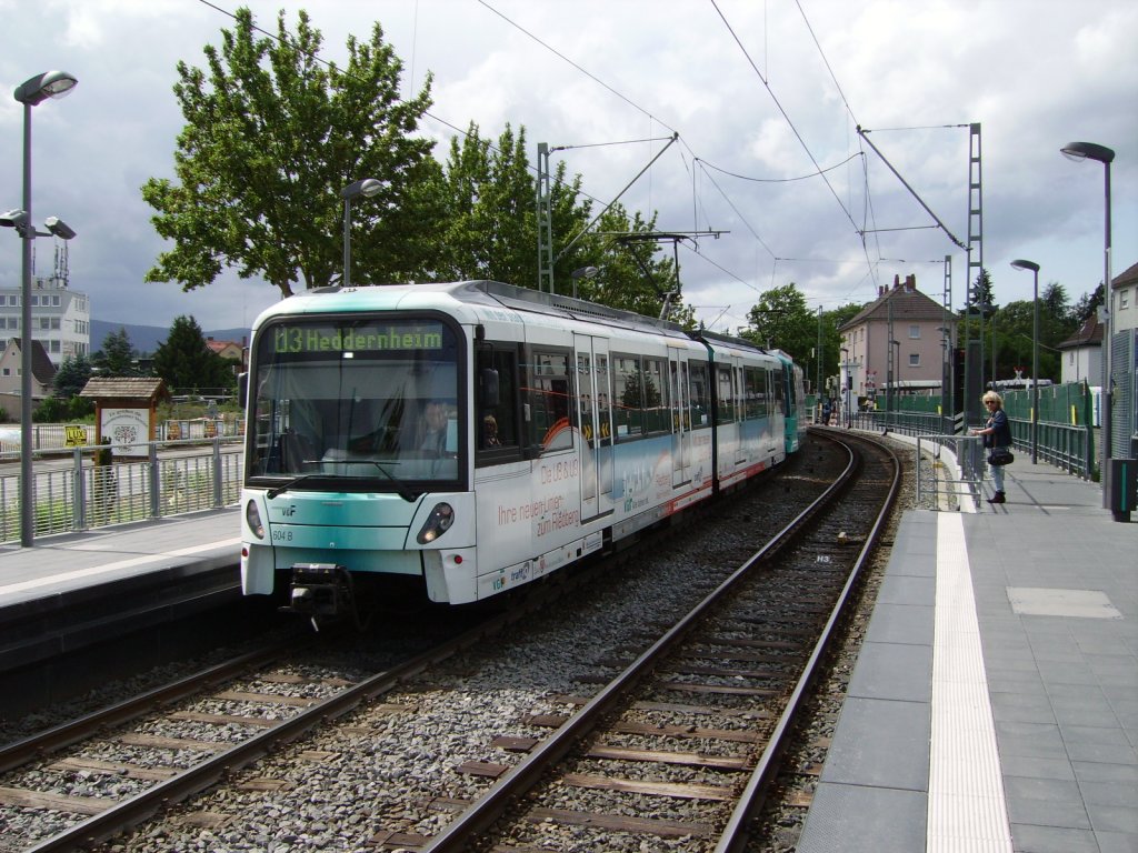 Ein VGF U5 Wagen in Bommersheim am 18.06.11