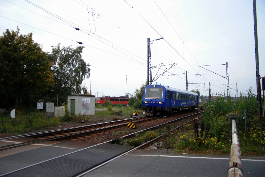 Ein VT 43 (Warscheinlich sterreicherischer Triebwagen), in Lehrte, am 07.10.10
