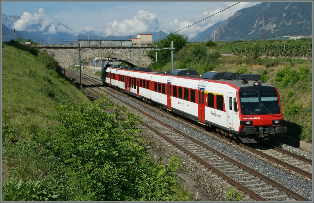 Ein Walliser Domino auf dem Weg nach Sion kurz nach Chamoson.
22. Juli 2012