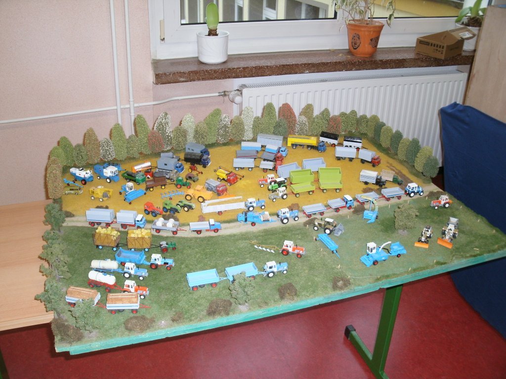 Eine Anlage ohne Eisenbahn mit vielen kleinen Details konnte man am 29.Dezember 2012 in Sassnitz sehen.