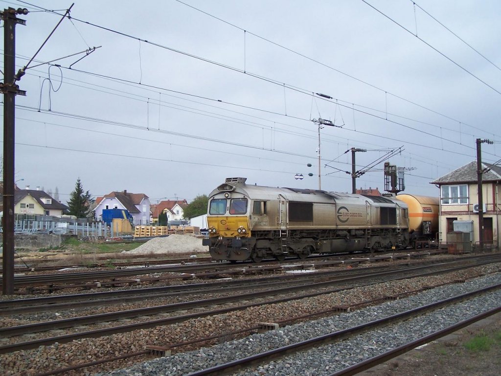 Eine Class 77 von ECR in Vendenheim am 31/03/2012.