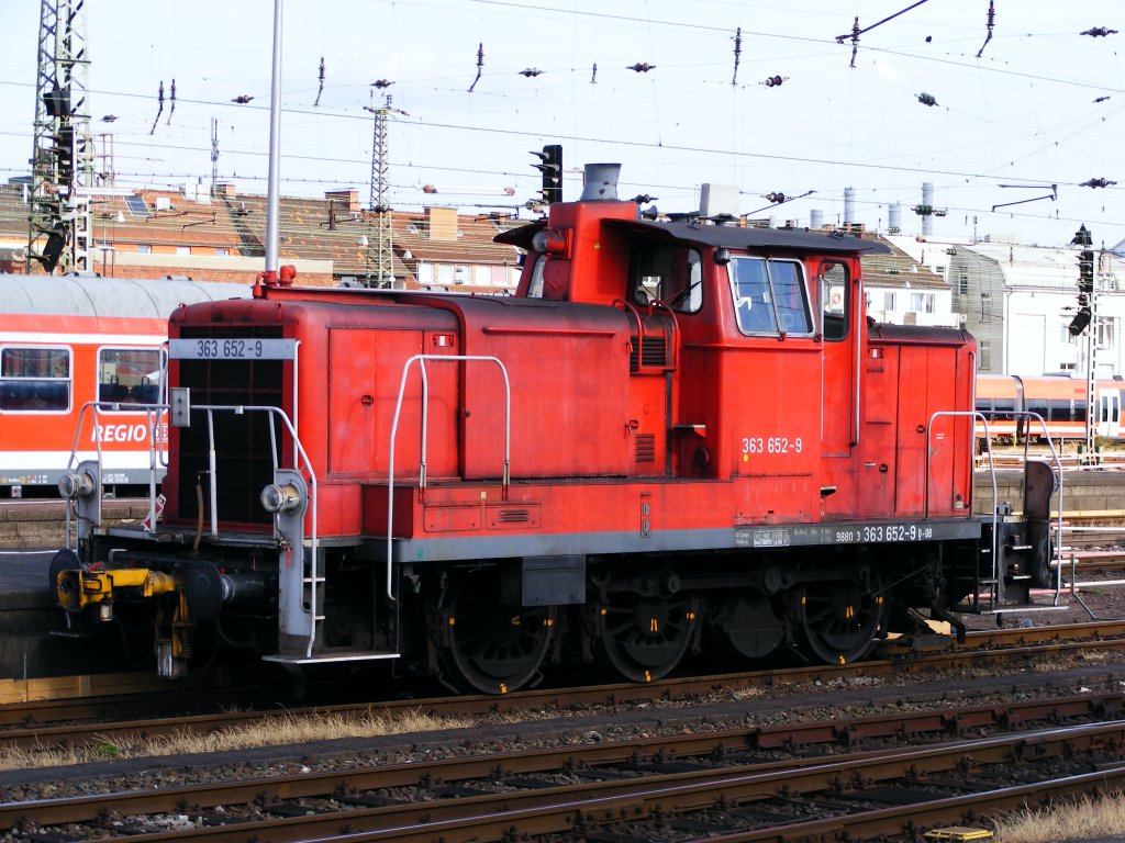 Eine DB 363 im Hauptbahnhof von Mnster, 6. Juli 2010.