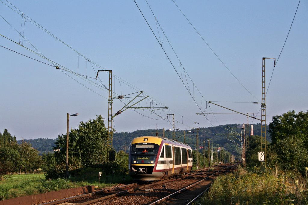 Eine Dienstfahrt der SBS durchfhrt am 02.08.'11 Radebeul-Naundorf