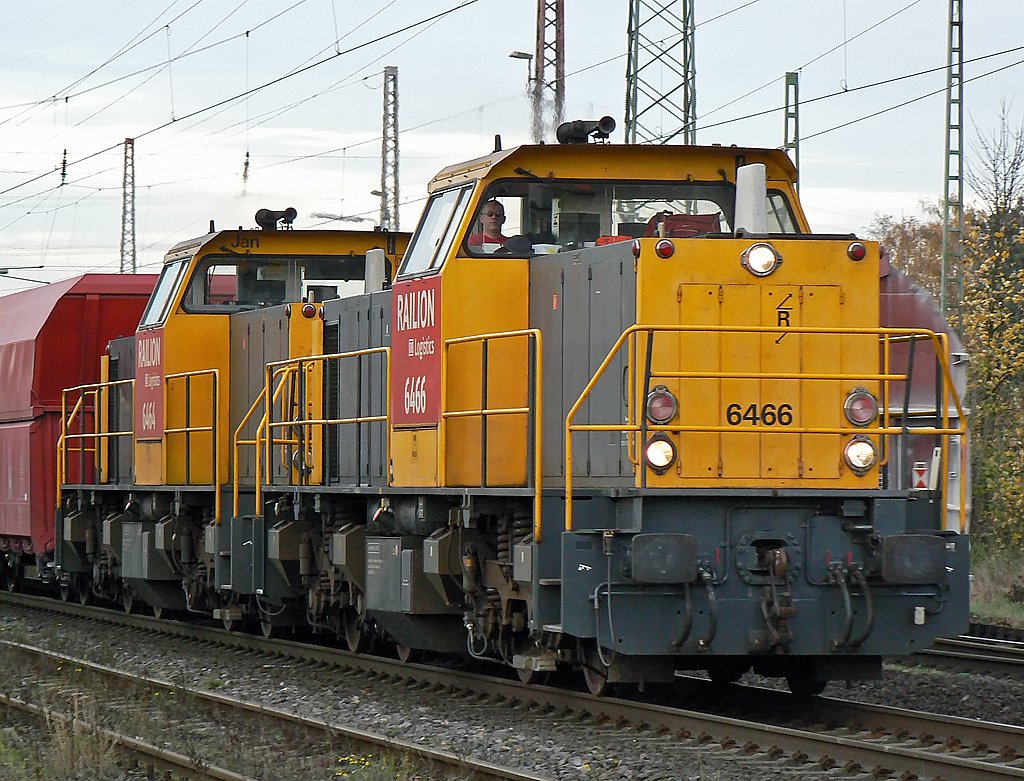 eine DT der Railion NL, in Ratingen Lintorf am 13.11.09