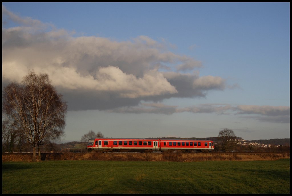 Eine RB von Friedrichshafen nach Lindau bei Langenargen, 14.01.12