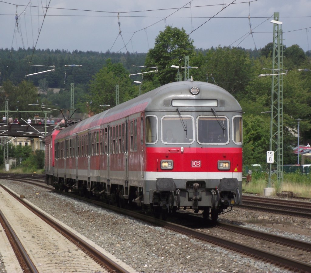 Eine Regionalbahn nach Hochstadt-Marktzeuln fhrt am 16. August 2011 in Kronach ein.