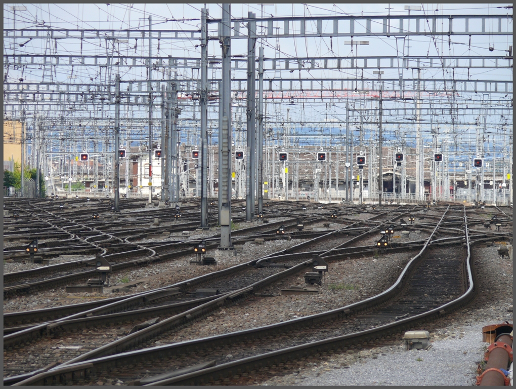 Eine Seltenheit in Zrich HB, kein Zug weit und breit. (30.07.2010)