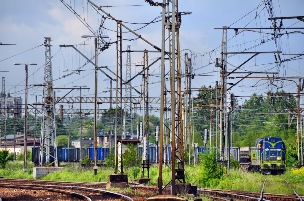 Eine SM31 beim Rangieren in Katowice Ligota (29.05.2013)