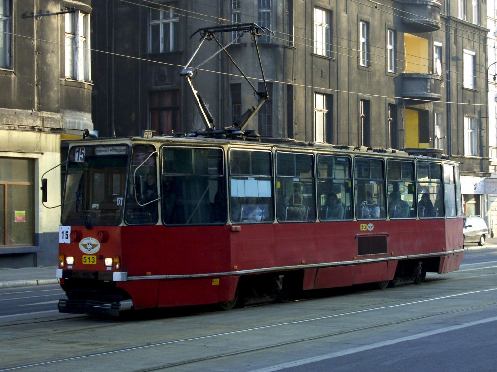 Eine Straenbahn in Katowice am 05.02.2012.