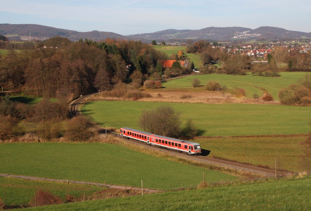 Eine unbekannte 628 von Frth(Odenw) nach Weinheim(Bergstr).Aufgenommen am 14.11.10 in Zotzenbach.