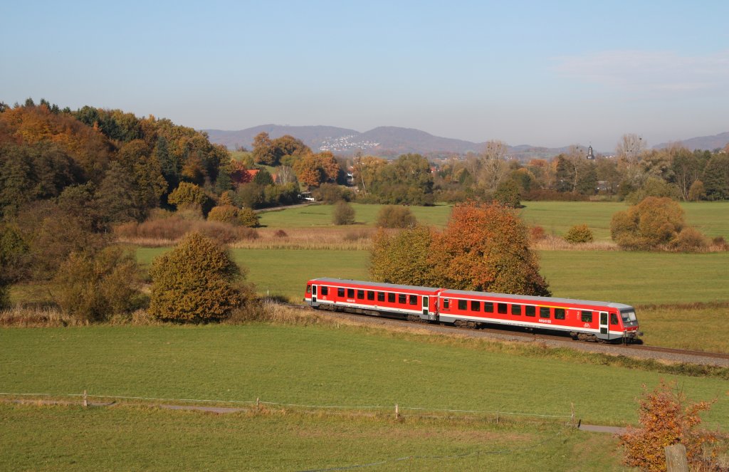 Eine unbekannte 628 von Weinheim(Bergstr) nach Frth(Odw).Aufgenommen am 31.10.10 in Zotzenbach.