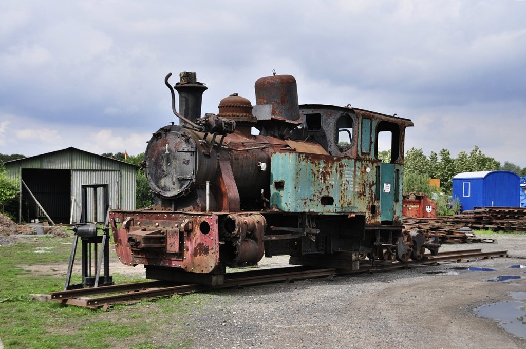 eine zurck gekommene kleine Dampfer aus Indien im Feldbahnmuseum Frankfurt/M am 12.08.2010