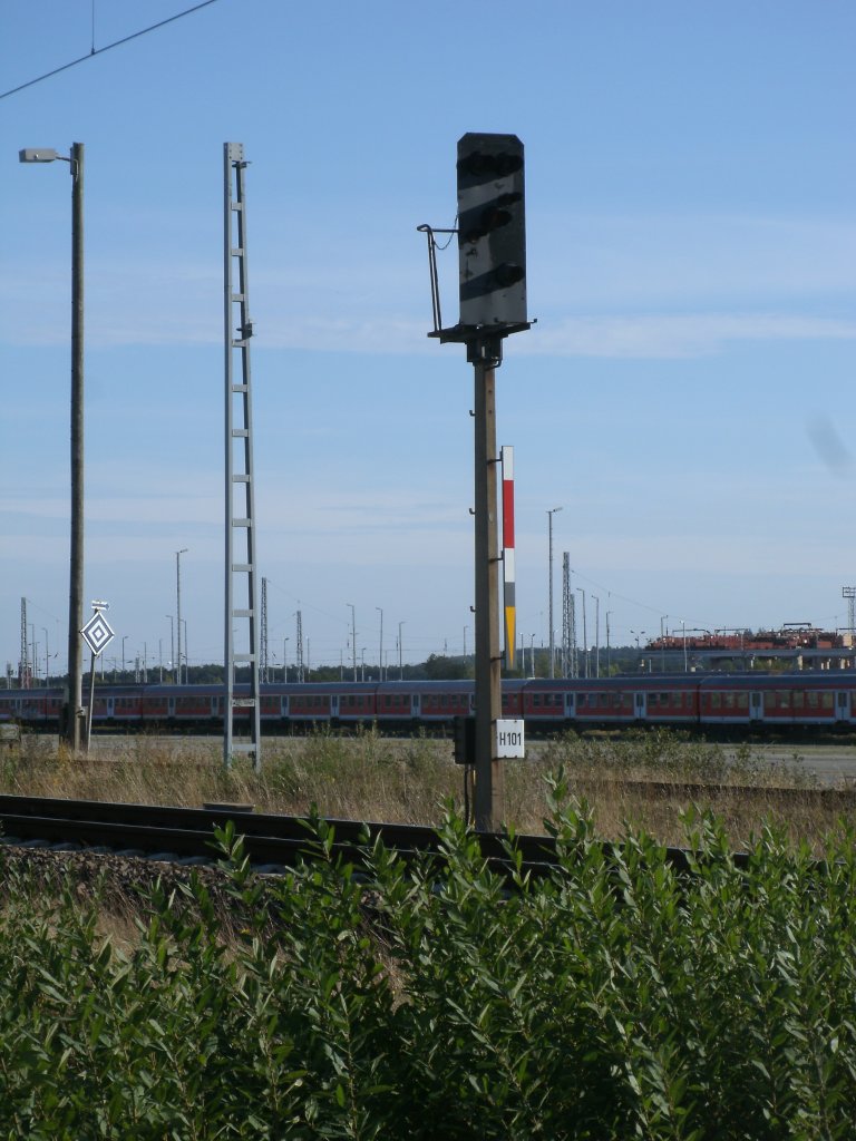 Einfahrsignal H101,am 01.Oktober 2012,in Mukran.