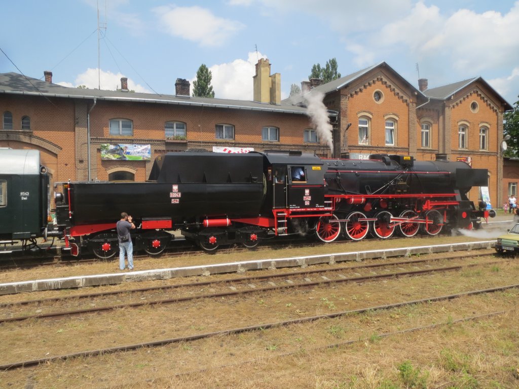  Eisenbahn-Picknick  am 29.06.2013 in Deutsch Rasselwitz (Raclawice Slaskie) in Oberschlesien mit Ty 42-24