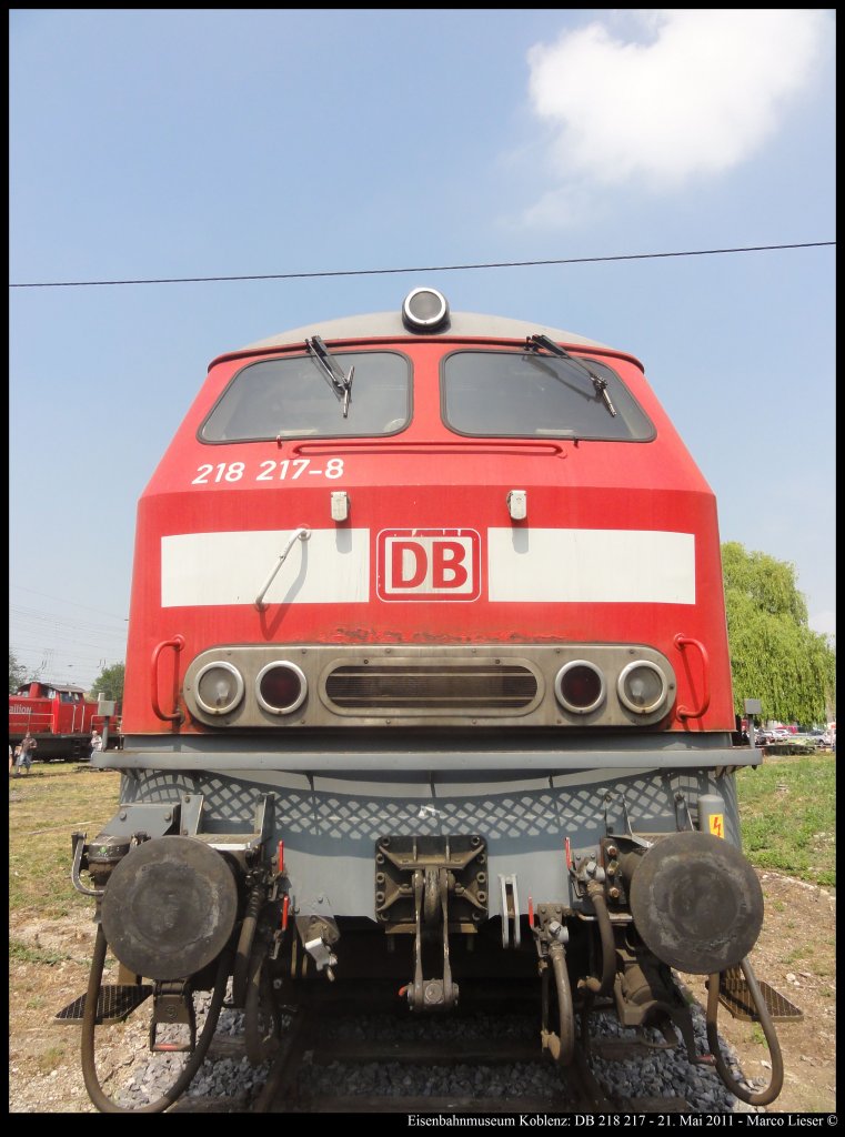 Eisenbahnmuseum Koblenz: 218 217 (21.05.2011)
