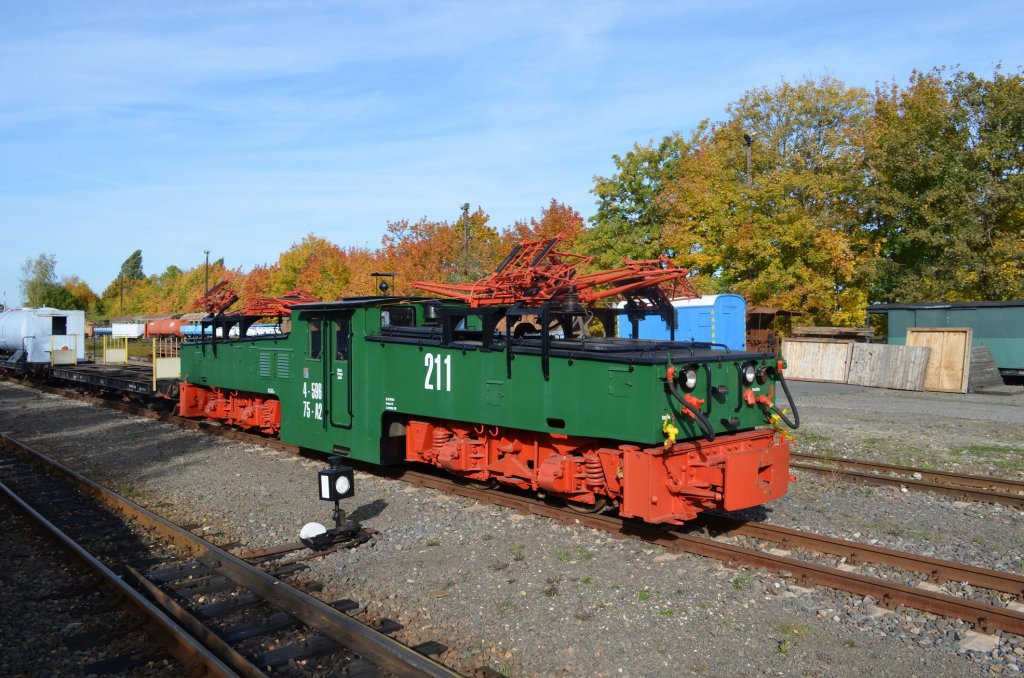EL 3 4-596-75-A2 in Meuselwitz  (Kohlebahn Museum Meuselwitz Thringen)13.10.2012