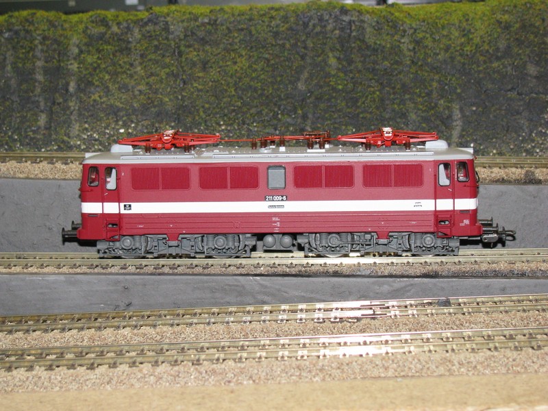 El-Lok BR 211 009-6 der DR in H0, Hohenfichte 06.06.2010