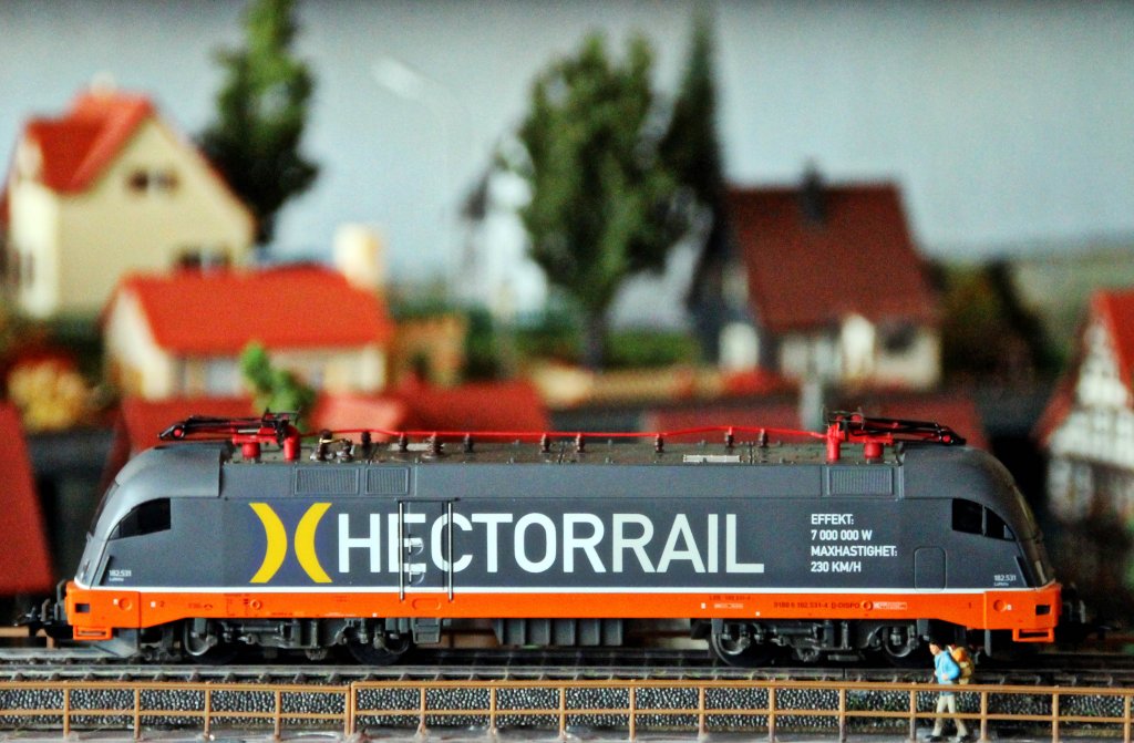 Elektrolok Taurus 182 531 auf der Anlage. Foto 10.02.13 